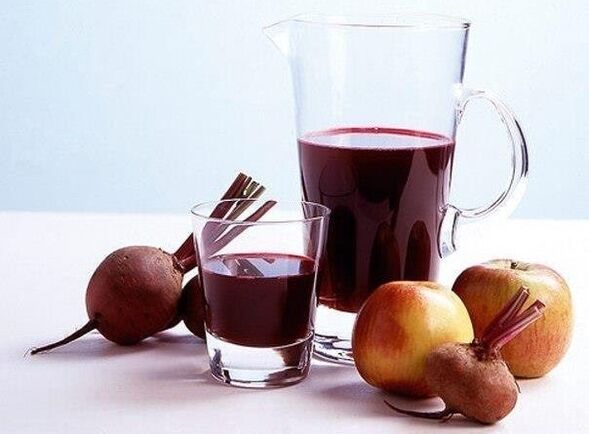 Red bed root juice against high blood pressure